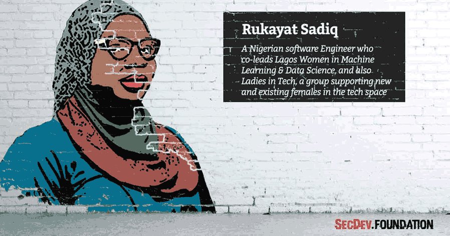 Rukayat Sadiq - co-founder of @ladies_in_tech #sheinspiresme #PressforProgress #womensday #cyberwomen2018 https://secdev-foundation.org/cyber-women-2018/ …