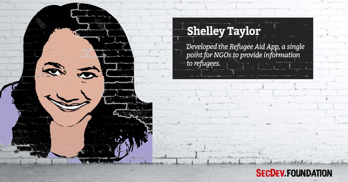 Shelley Taylor - creator of @refugeeaidapp and @trellyzdigital CEO #sheinspiresme #PressforProgress #womensday #cyberwomen2018 https://secdev-foundation.org/cyber-women-2018/ …