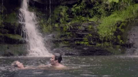 Anime girls skinny dipping