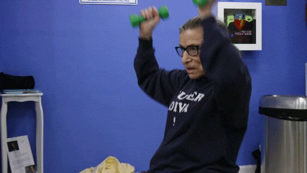 Hero. Icon. Fitness guru. Happy Birthday to Ruth Bader Ginsburg, our favorite superhero. 