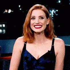 Happy birthday jessica chastain and thank you thats it just thank you 