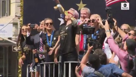 World champions. http://abcn.ws/2NLcuhe #USWNTParade