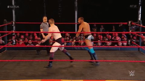 .@UNBESIEGBAR_ZAR is bringing the fight to @AshtonSmith_WWE! #NXTUK