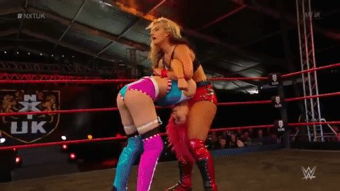 STORM ZERO! The #NXTUK Women's Champion picks up the win over @CFlossWrestler!