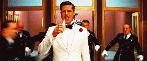 Happy birthday Giorgio Armani. His impeccably cut jackets are standout in scenes as this from Inglorious bastards. 