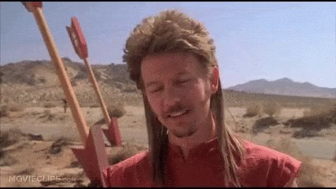 Way too much effort...he needs to go full on Joe Dirt... https://twitter.com/gnuman1979/status/1150583498694189056 …