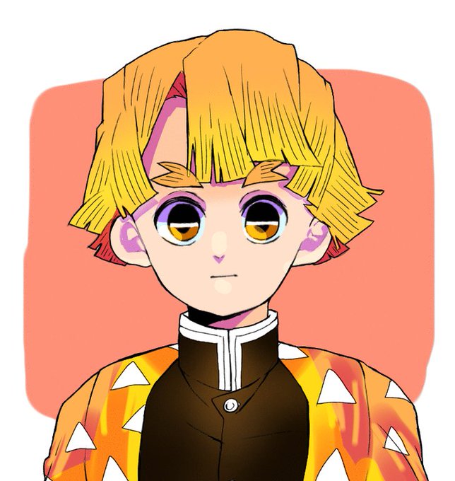 タケノコさんがTwitterに投稿した我妻善逸(鬼滅の刃)のイラスト。