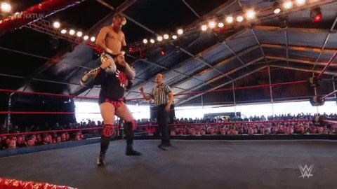 That HAD to HURT! #NXTUK @KassiusOhno @MandrewsJunior