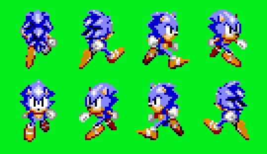 Sonic The Hedgeblog on X: Sonic's walking sprites from 'Sonic Labyrinth'  on the Sega Game Gear. [@Sonic_Hedgeblog] [Patreon]    / X