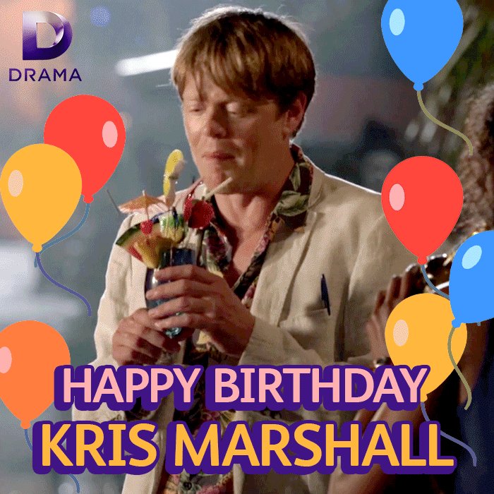 Raising a toast to Kris Marshall! Happy Birthday! Have a cocktail on us 