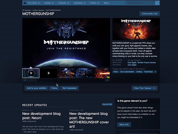 Mothergunship Add Mothergunship To Your Steam Wishlist To Get Access To All The Bullethell Fps Madness As Soon As It S Available T Co 3zsppyhmhl T Co Smmmpdktzo
