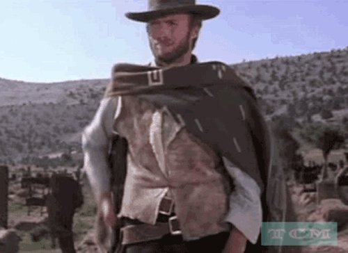 clint eastwood the good the bad and the ugly gif