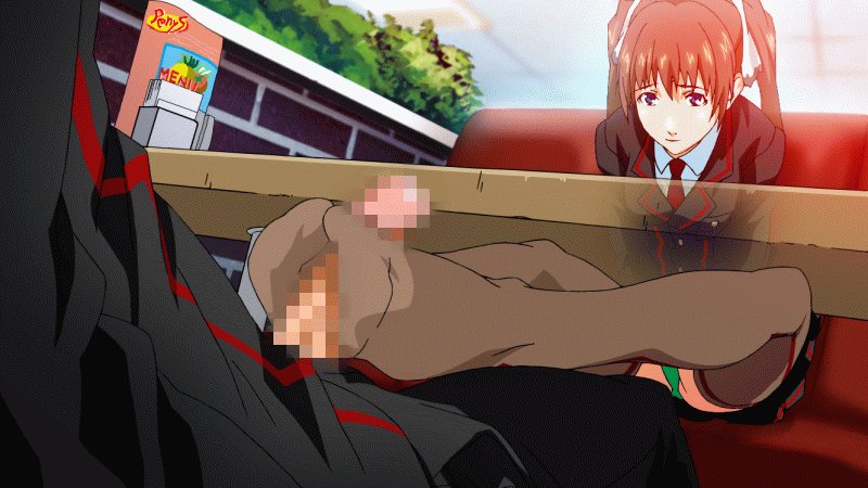 Anime footjob gif