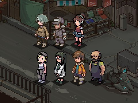 ウマー 個人ゲーム制作 今までに作ったキャラクターの基本歩行アニメーションだけ全部作っときました ちょっと時間かけすぎたけどまぁいいや 後に回すとめんどくさいし そろそろ背景描こうかな Pixelart Aseprite ドット絵 T Co
