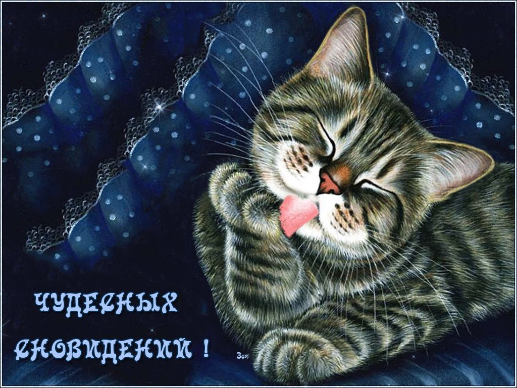 Мерцающие открытки доброй ночи лапушка, ткани