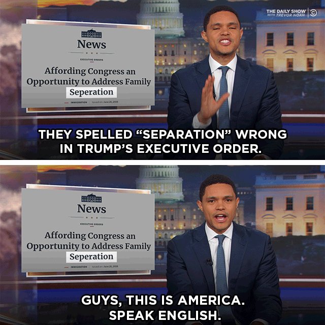 The Daily Show (@TheDailyShow) on Twitter photo 21/06/2018 04:06:51 It's like they don't even care. It's like they don't even care.
