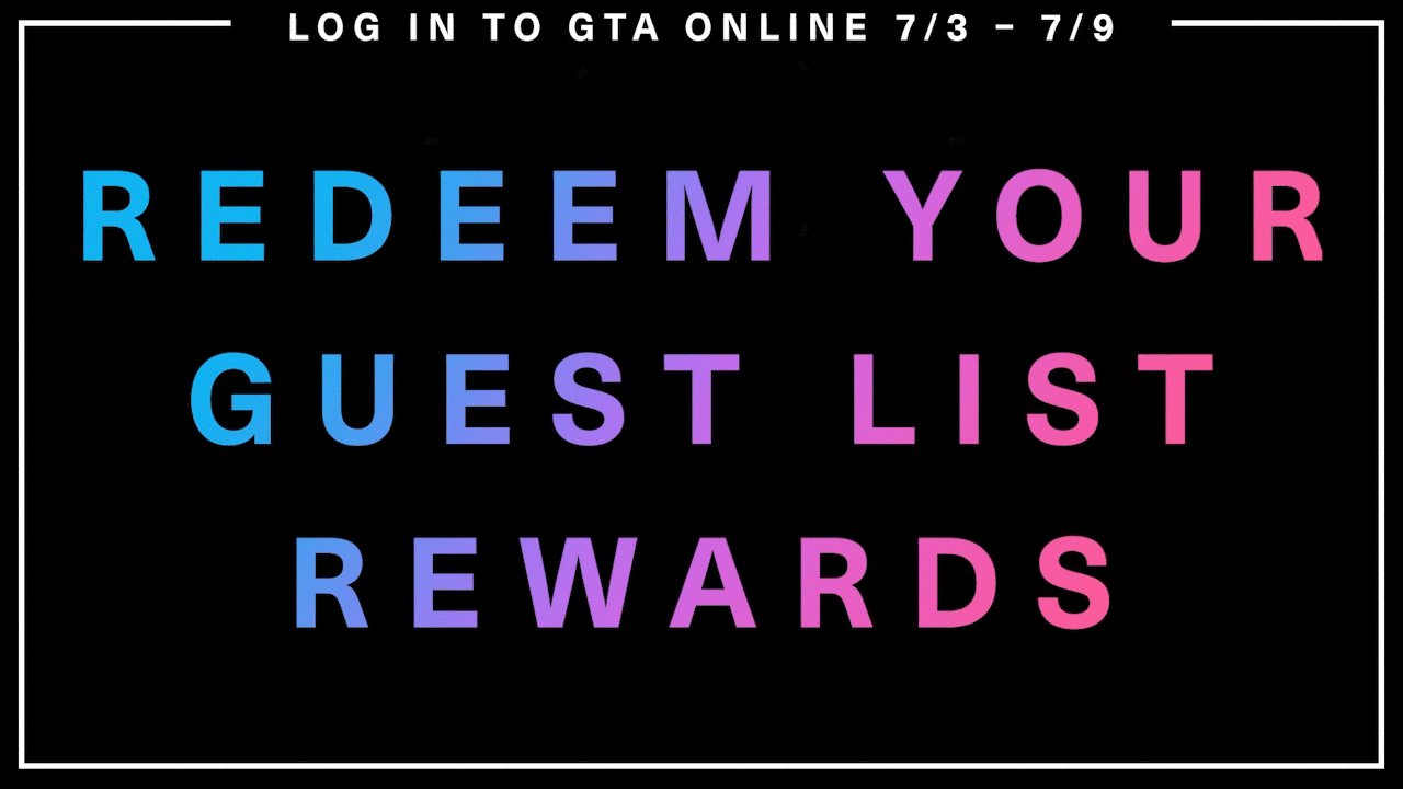 Rockstar Games on Twitter "You're on the Guest List! First round of
