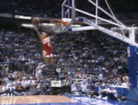 Happy 55th birthday to the low riding, high flying Spud Webb!

Pay homage. 