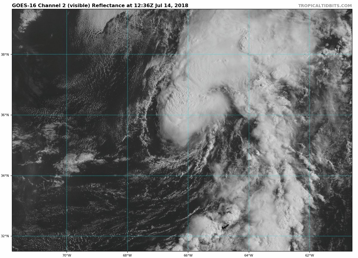 Levi Cowan on Twitter "Beryl has reformed into a subtropical storm