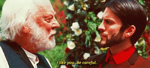 Today s film quote

See gif

The hunger games

Happy birthday Donald Sutherland 