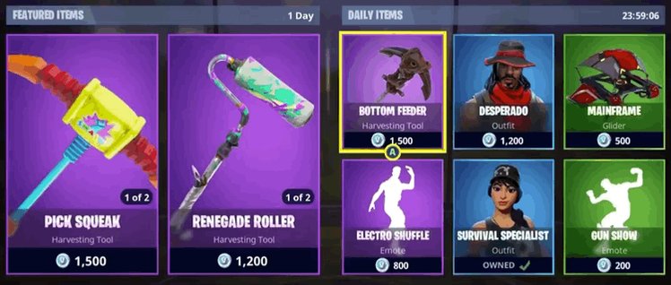 fortnite tracker on twitter fortnite today s item shop https t co eabe25pxfo gif by kyber3000 fortnitebattleroyale fnbrseason5 - desperado fortnite tracker