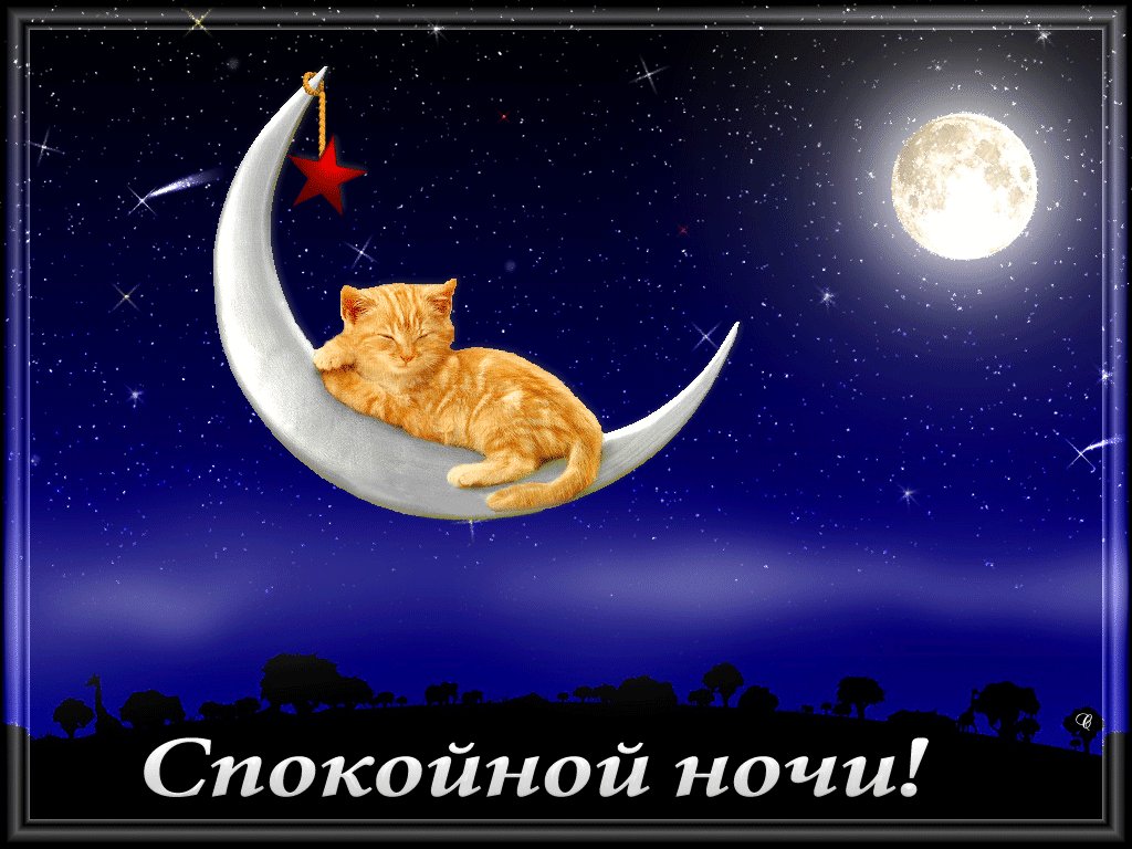 Доброй ночи милая картинки анимация