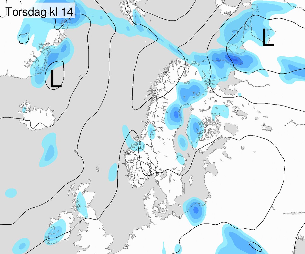 Meteorologene on Twitter: "Kortfattet værmelding for # ...