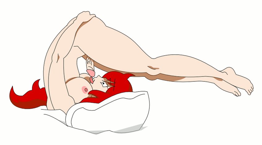 Anime she suck her own dick
