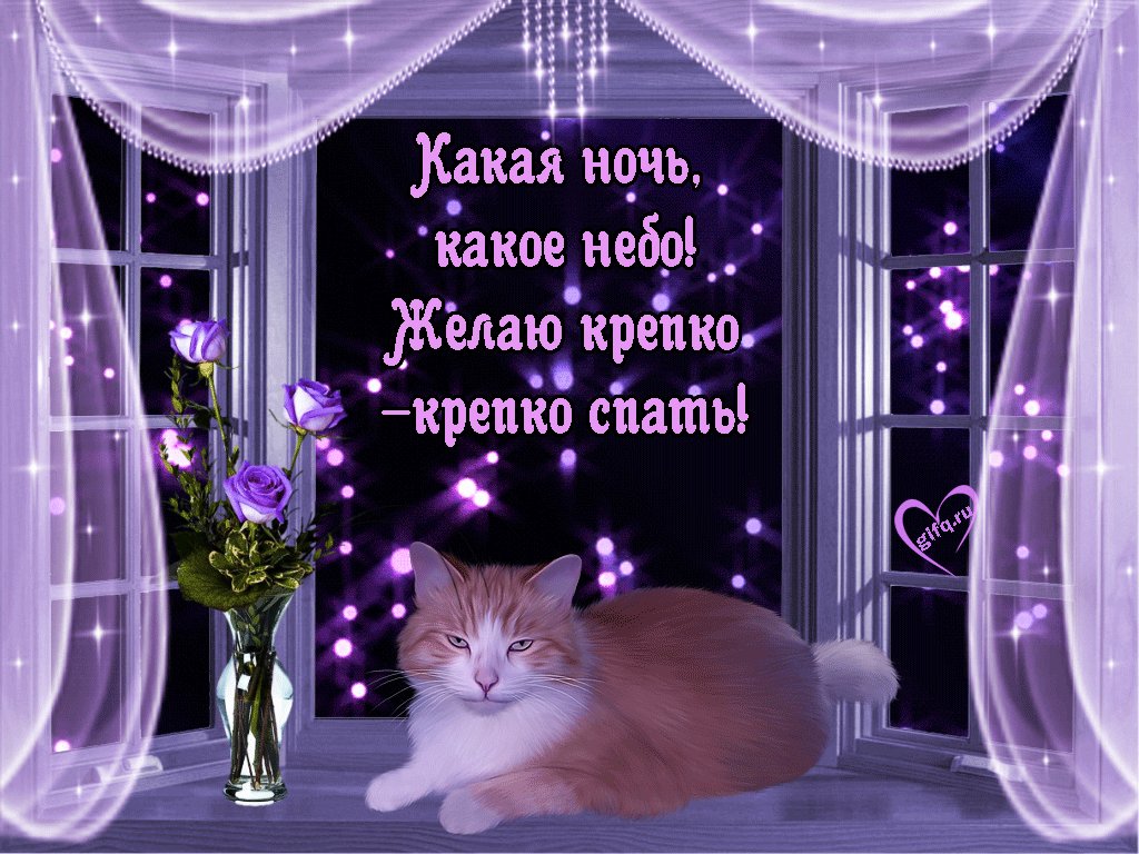 Открытка приятной ночи вам