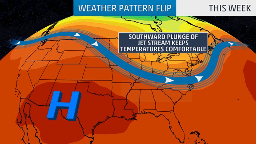 The Weather Channel on Twitter: "Pattern change this weekend will allow