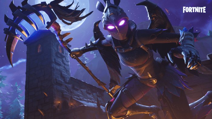 fortnite officiel on twitter la grande faucheuse finit toujours par faire top 1 le skin ravage et l outil de collecte bec de fer sont disponibles - bec de fer fortnite