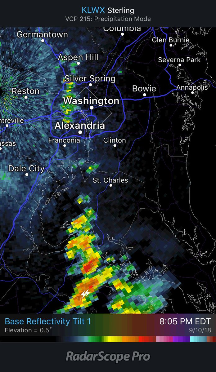 Capital Weather Gang on Twitter "843p Passing shower now around