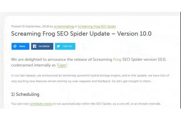 screaming frog seo spider 11.1 screaming frog seo spider 11.1