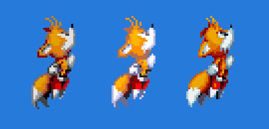 sonichedgeblog: “Comparison: Tails flying animations, from 'Sonic 2′,  'Sonic Spinball', 'Sonic …