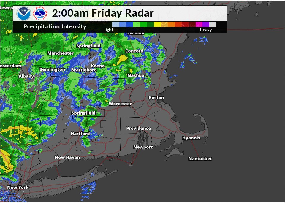 NWS Boston on Twitter &quot;[430 AM] Rain is moving into
