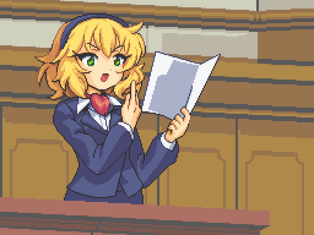 というわけで 資料をぺちぺちしながら弁護する櫻井桃華のドット絵です 話題の画像がわかるサイト