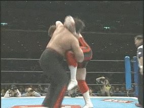 ぶれんばすたー 新日本プロレス 技図鑑】垂直落下式ブレーンバスター / 石井