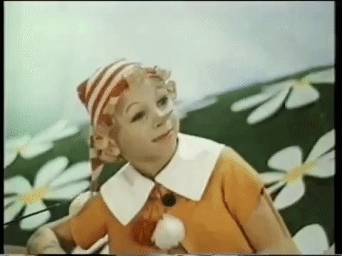 Гифка буратино дразнится, для