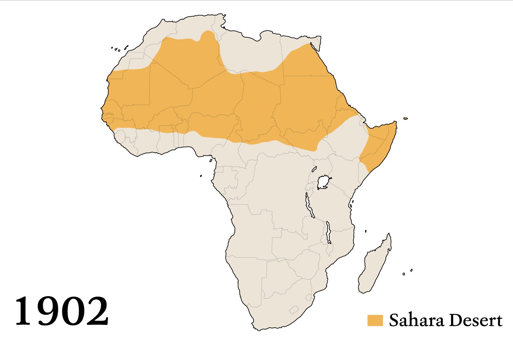 Map Of The Sahara Desert Yale Environment 360 On Twitter: "The Sahara Desert Has Gotten 10 Percent  Bigger Since 1920. In Libya, The Desert Has Advanced A Shocking 500 Miles  North In Winter Months. Https://T.co/Riooygiaf7 Https://T.co/Ihnrelco4Q" /