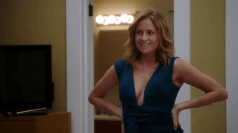 Jenna Fischer Getting Her Boobs Grabbed