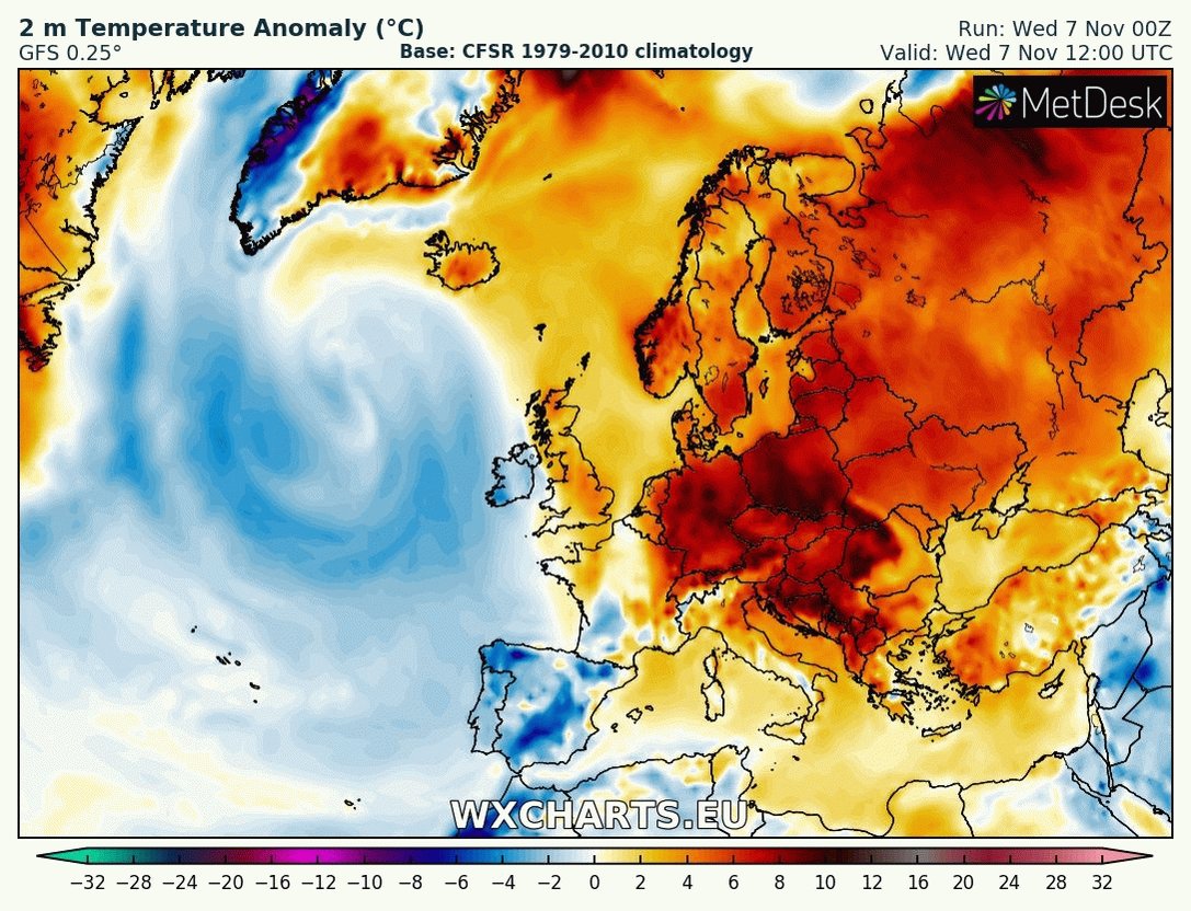 wxcharts a MetDesk Company on Twitter "It is very warm across Europe Wx Charts