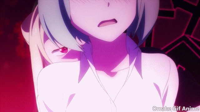 Anime biting gif