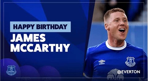  | 2  8  today!

Happy Birthday, James McCarthy!   