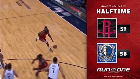 Halftime in Dallas. #RunAsOne 🚀