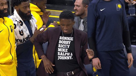 Not in the game but Vic's bringing it on the bench tonight. https://t.co/7t1ZBNh7Fv