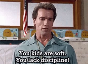 shut up gif arnold