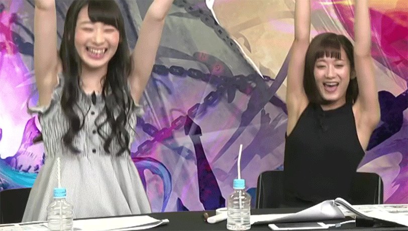 女性声優の腋 山下七海 南早紀 女性声優の腋 山下七海 南早紀