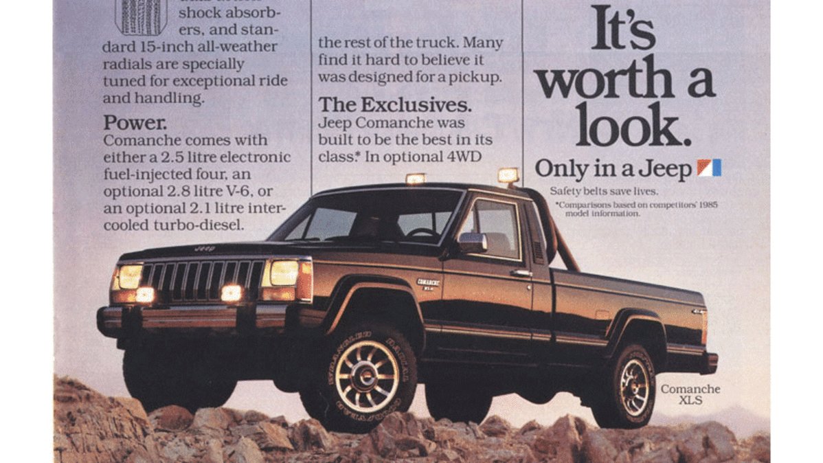 1986: Jeep Cherokee gets pickup-ized bit.ly/2RElcLP https://t.co/INDl3NFGPb