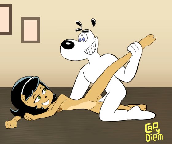 “Kitty Katswell and her puppy during the behind the scenes #nsfwart #rule34...