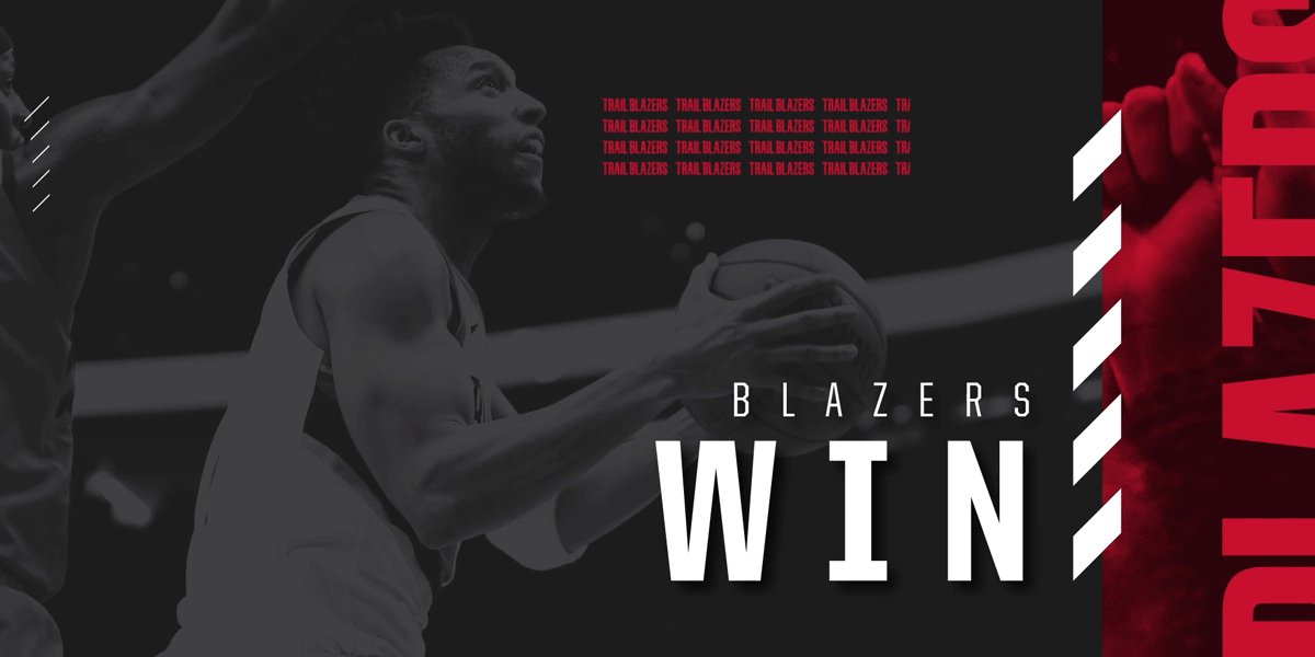 BLAZERS WIN! BLAZERS WIN!